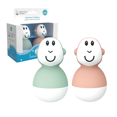 MATCHSTICK Monkey 英國不倒猴洗澡玩具組, 薄荷猴 + 櫻花猴, 1盒