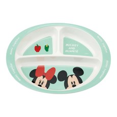 Skater M370 三格美耐皿餐盤 米奇與米妮, 260 x 195 x 40mm, 1個