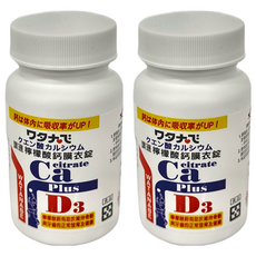 人生製藥 渡邊檸檬酸鈣膜衣錠 含維他命D3, 60顆, 2罐