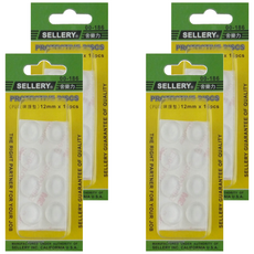 SELLERY 舍樂力 玻璃護墊, 12mm x 18個, 4組, 00-186