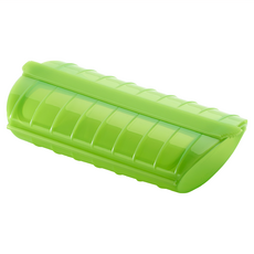 LeKue 微波蒸煮調理盒 綠色 1個 保留食材原味與營養