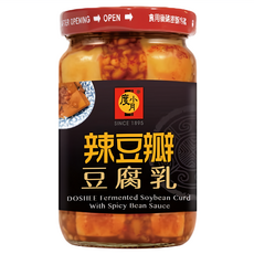 度小月 辣豆瓣豆腐乳 非基改黃豆, 370g, 1罐