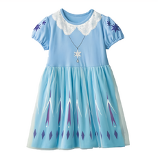 兒童純棉變裝公主裙 冰晶公主 110