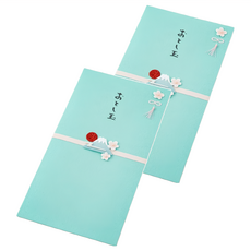 日本 MIDORI 富士山 和紙立體拼貼 紅包袋 17.5x9.5cm, 2個