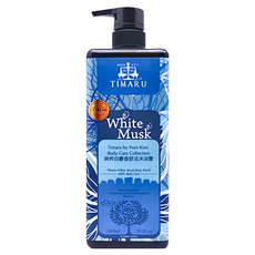 TIMARU 堤瑪露 舒活沐浴露 純粹白麝香, 含羊絨脂成分 深層滋養, 添加Q10, 保濕補水 柔嫩光滑, 1L, 1瓶