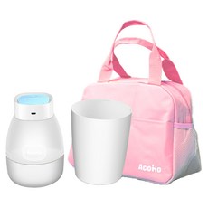 AcoMo 第三代六分鐘紫外線專業殺菌器 附USB鎳氫充電電池2個 + 7公升多功能媽媽包, PS III+, 藍色