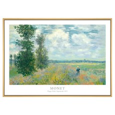 菠蘿選畫所 莫內 罌粟花田 阿讓特伊 AVAR5725D, 木色