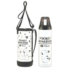 Skater 真空雙層不鏽鋼保冷瓶 83 x 296mm 皮卡丘 550g, 白色, 990ml, 1個