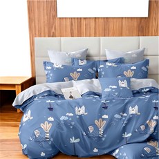 E-ROU 伊柔寢飾 銀離子防螨抗菌天鵝絨 台灣製 雙人兩用被, 大象城堡