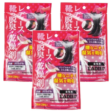 不動化學 女靴脫臭乾燥劑，日本進口活性碳抗菌除臭, 70g, 3袋