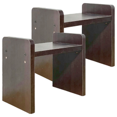 櫃內收納架 23 x 15 x 20cm, 胡桃色, 2個