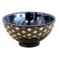 11井 日本製 陶瓷碗, 麻葉貽釉, 1個