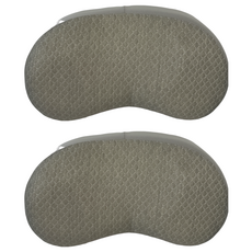 LIV MOM 3D頸椎記憶低枕頭 灰色, 60 x 30 x 7-10 cm, 2個