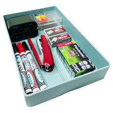 上手家居 可疊加日式文件盒 A5, 北歐藍, 1層