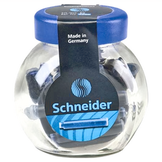 Schneider 施耐德 6600 玻璃瓶墨水管組 91231-G006600-0412 100支, 藍色, 1罐