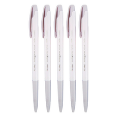 O.B. 歐布德 自動中性筆 0.48mm筆珠 特殊墨水 好書好寫 標記重點, 黑, 5支