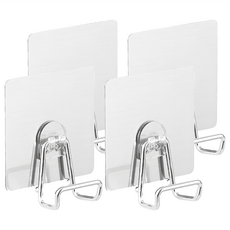 小麥購物 牆面砧板掛鈎 G271 9.5 x 5 x 9.5cm 31g, 4個, 銀色