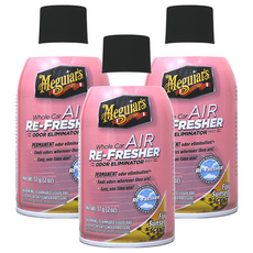 Meguiar's 美光 Whole Car Air Refresher 去味芳香罐, Fiji Sunset Scent, 57g, 3罐