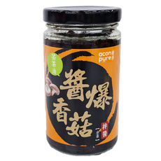 連淨 苦茶油醬爆香菇拌醬, 全素, 210g, 1罐