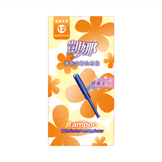 凱娜 經典系列 導管式衛生棉條, 12入, 1盒, 量極多型