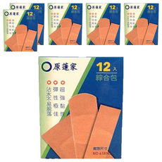 原薘家 伸縮OK繃綜合包, 12片, 6盒