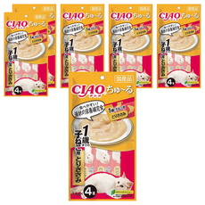 INABA CIAO 啾嚕 肉泥 1歲幼貓用 SC-174 14gx4本, 雞肉, 56g, 6袋