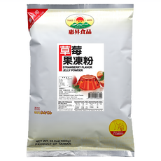 FAIRSEN 惠昇食品 草莓果凍粉, 夏日清涼，冰涼美味，純素可用，不含防腐劑、不含動物膠, 1kg, 1包
