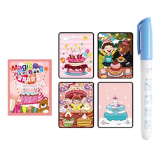 兒童塗鴉本/畫畫本 繪本 Set, 數字/恐龍/人魚/動物/卡通/交通/生日/太空/海底/獨角獸, 不適用, 5組