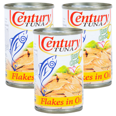 Century TUNA 鮪魚罐 油漬, 155g, 3罐