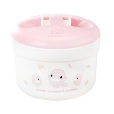KU.KU Duckbill 酷咕鴨 密封式兩用粉撲盒 粉色, 方便攜帶，呵護寶寶嬌嫩肌膚, 1個