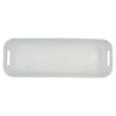 E.dot 桌邊細縫長窄型儲物盒 白色 26x9x3.8cm, 1個