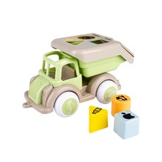 VIKINGTOYS 形狀認知資源回收車, 瑞典品牌 原裝進口 專為幼童設計的安全玩具 通過全球多項檢驗, 莫蘭迪色系, 1入