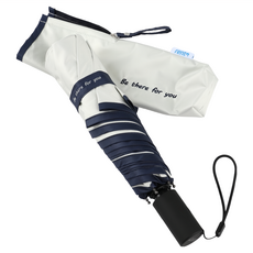 rento 防曬彩膠素色傘, 質感刺繡, 配色滾邊設計, 白練