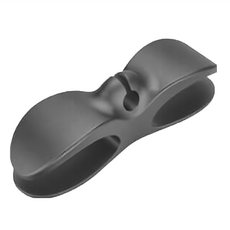 電源線收納夾 Set 15個 尺寸 2.8x10.3cm TPR材質, 黑色