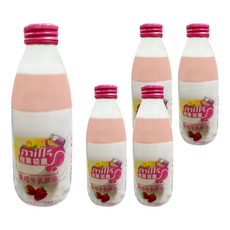 台東初鹿 草莓保久牛乳飲品，乳質濃郁可口美味，乳含量50%以上, 250ml, 5瓶