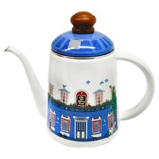 FUJIHORO 琺瑯手沖壺 MM-11CP.H (藍色) 泰國產, 21.5 x 11 x 18cm, 1L, 1個