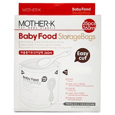 MOTHER-K 食物儲存袋 雙層夾鏈密封 附日期欄位, 25入, 1盒