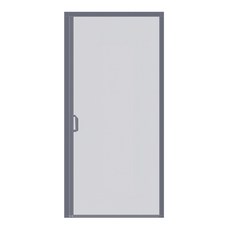 儀家生活館 高密透氣玻璃纖維磁吸防蚊側開門簾, 灰色