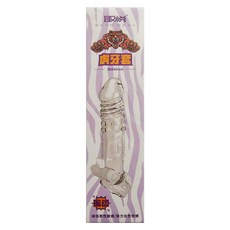 取悅 男用情趣用品震動虎牙套鎖精環增長套環 40 x 3mm, 1個, 透明色