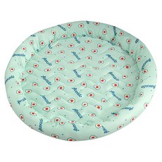 冰絲涼感寵物窩 圓型, 1個, 綠色酪梨