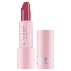 Cathy Doll 凱蒂娃娃 絲綢霧面唇膏, 磁吸式上蓋 極緻絲滑 顯色不乾澀, 6粉紅秘密, 3.5g, 1支