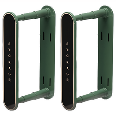 小麥購物 衣架收納架 Y058 29.3 x 7~16.1cm 165g, 墨綠色, 2個