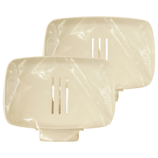 Cassido 卡司多 靜電貼微笑香皂架組 白色 1入, 2個