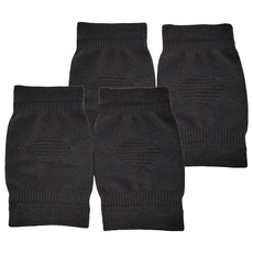 XA 蠶絲款經典羊絨日常保暖護膝 黑色均碼 膝蓋保暖 舒適透氣 日常防護, 均碼, 2雙