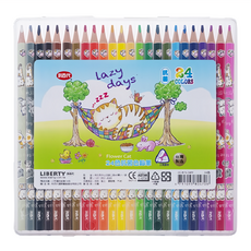 LIBERTY 利百代 小花貓抗菌色鉛筆, 24色, 1組