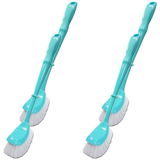 多麼潔 馬桶刷 耐用高密度PP刷毛 彎式刷頭, 好握弧型, 4支