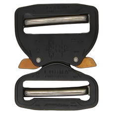 AUSTRIALPIN COBRA FY45KVV-XL雙邊調整扣具，90克重，黑色，18kN/9kN強度，10mm厚度，適用45mm寬度腰帶, XL