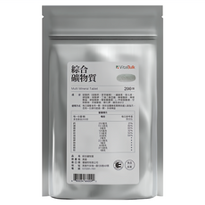 VitalBulk 綜合礦物質錠, 200顆, 1包