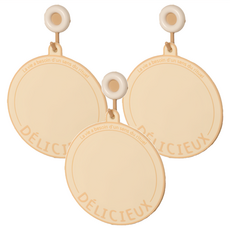 沐慕家居 法文隔熱墊 米白色, 3個