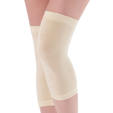 Cervin 真絲棉混紡膝蓋護套 象牙色 2件裝 尺寸小腿25-45cm, 米色, 1個